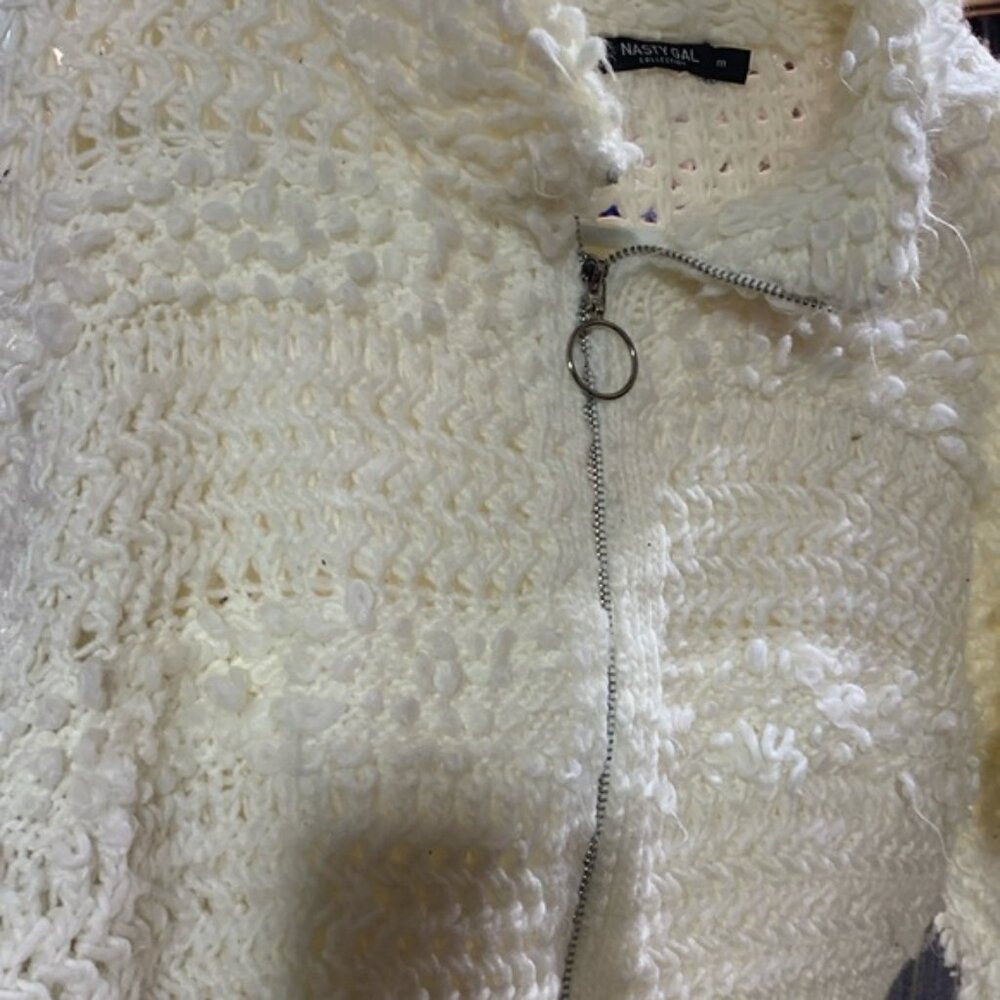 🔴SOLD🔴Nasty Gal Zip Up Cardigan - Picture 3 of 4